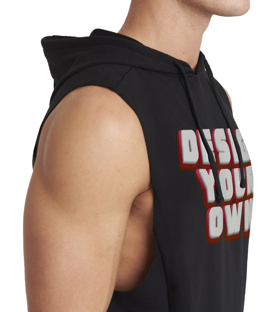 Cool urban sleeveless muscle hoodie