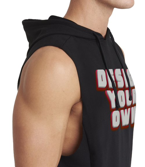 Cool urban sleeveless muscle hoodie