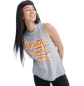 Ladies high neck cotton workout vest